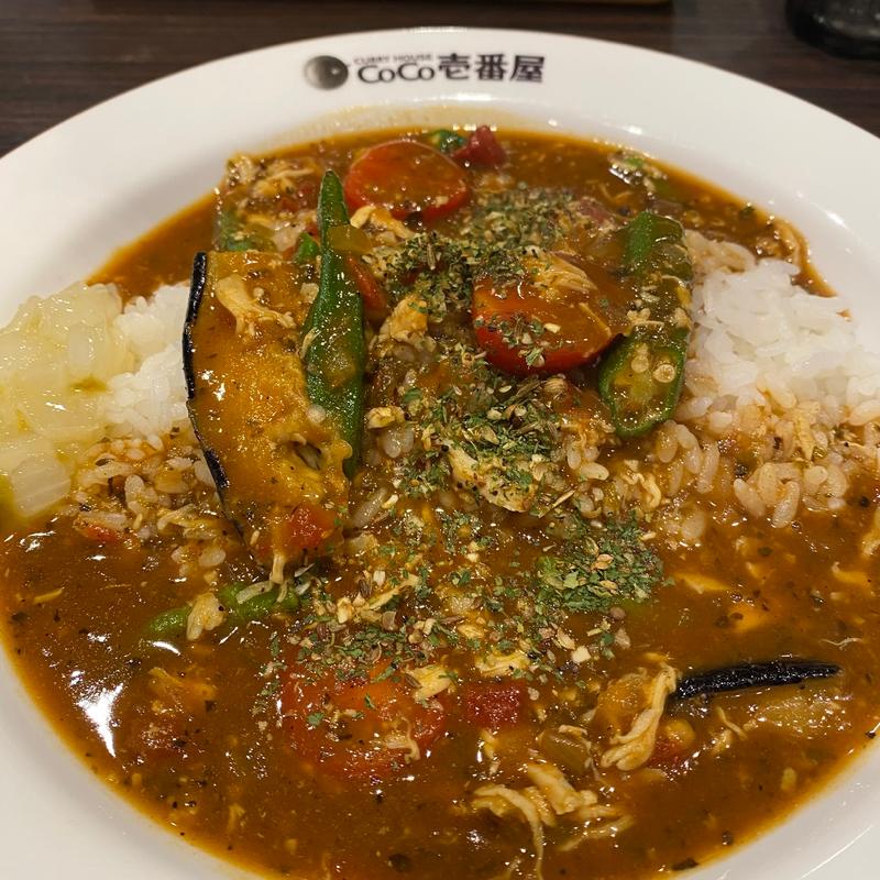 チキンと夏ベジのスパイスカレー(CoCo壱番屋 新宮３号バイパス店 （ココイチバンヤ）)