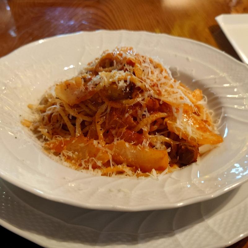 トマトソースパスタ(リストランテ マルテッロ)