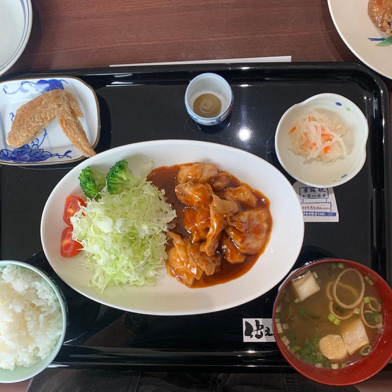 サイコロチキンソテー定食(仕立屋甚五郎店(お食事処甚五郎))