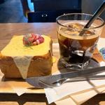 チーズトースト アイスコーヒー(10 DIXANS ディゾン神保町店)