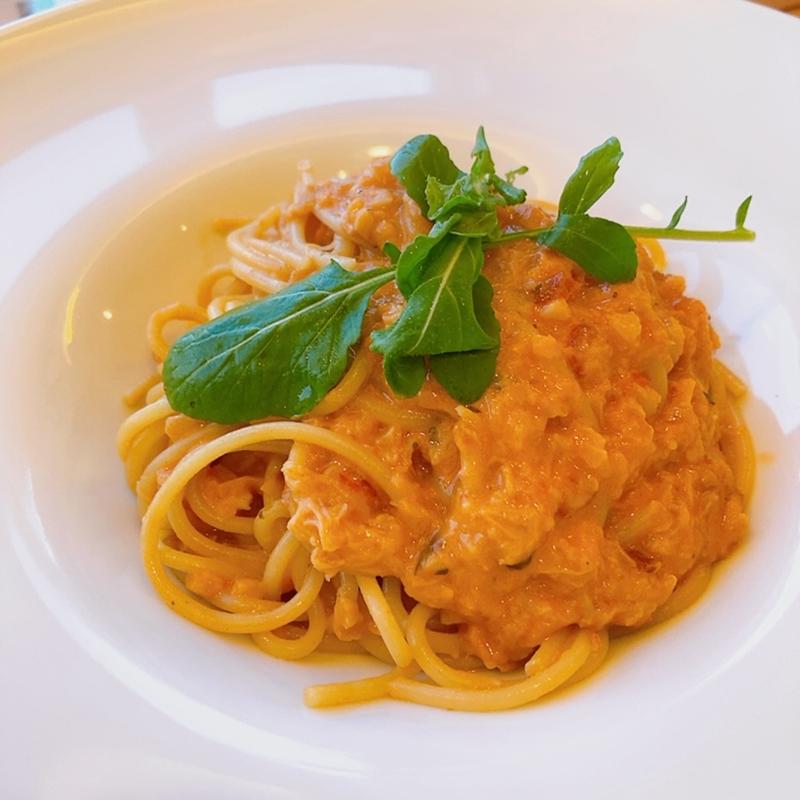 ずわい蟹のトマトクリームパスタ(キャナリィ・ロウ 広島ボートパーク店 （Cannery Row）)