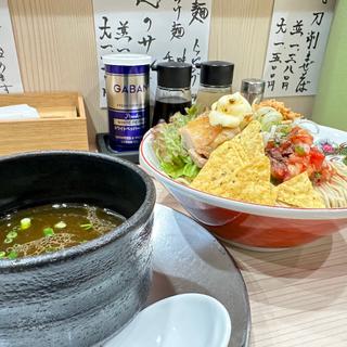 夏の細つけ麺 魅惑のサルサ(ラーメン専科 竹末食堂)