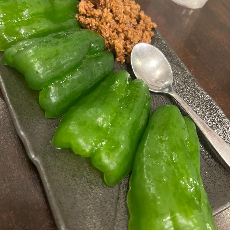 肉ピーマン(純豆腐専門店 コチュ)