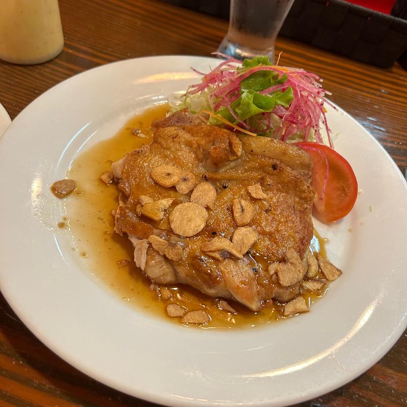 ビッグチキンステーキの和風ガーリックソース(オーレオーレ （Ole Ole）)