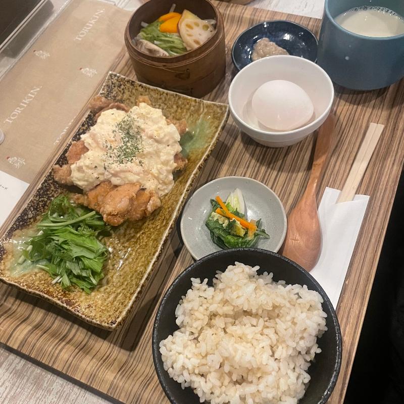 鳥琴のランチ チキン南蛮(鳥琴 船場センタービル)