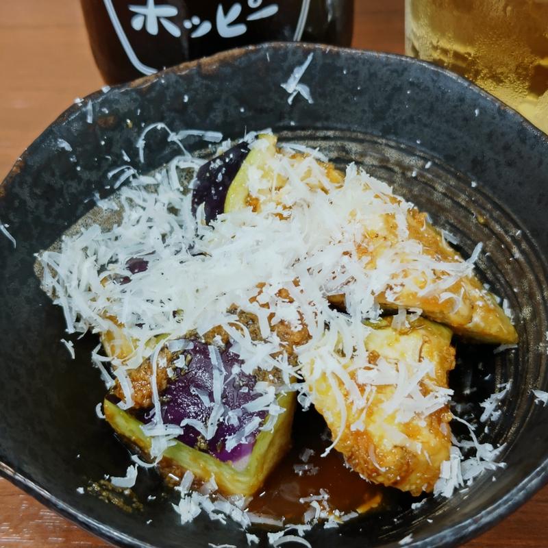 水茄子パルミジャーノ(大衆食堂2.0 とぽす)