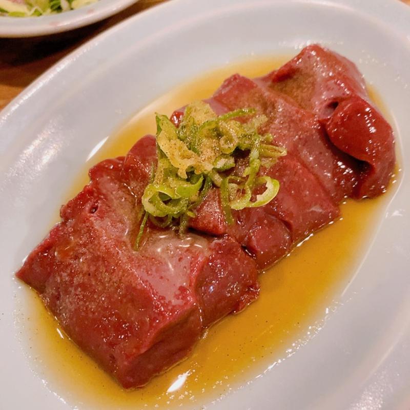 新鮮厚切りレバー(焼肉ホルモン酒場 たかちゃん 広島本通店)