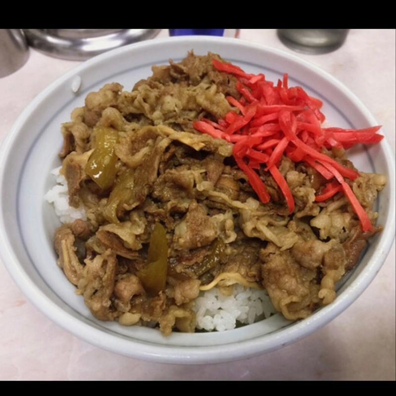 牛丼(立喰そば吾妻屋)