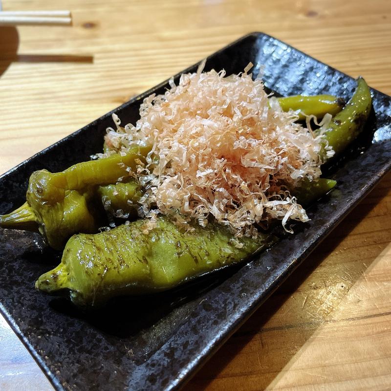 万願寺とうがらし焼き浸し(魚の店 オカモ倶楽部)
