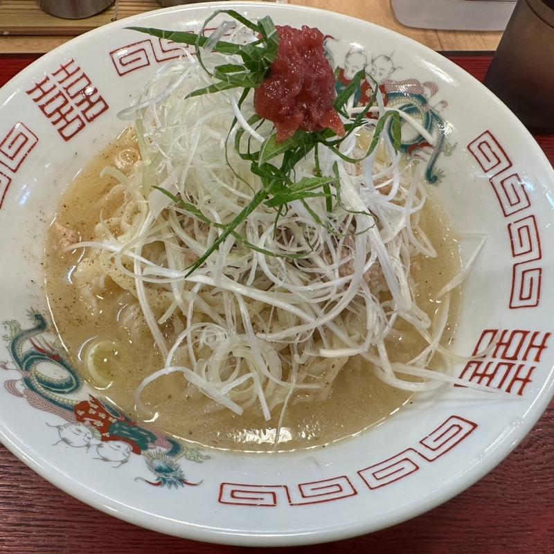 冷やし梅塩肉そぼろ蕎麦(麺創庵 砂田)