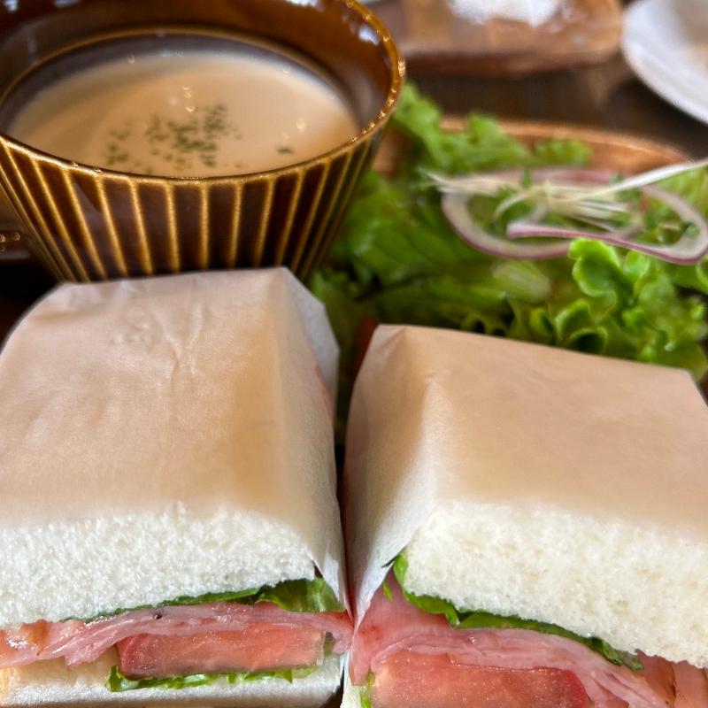 モーニングサンド(カフェ プルクワ 豊橋店)