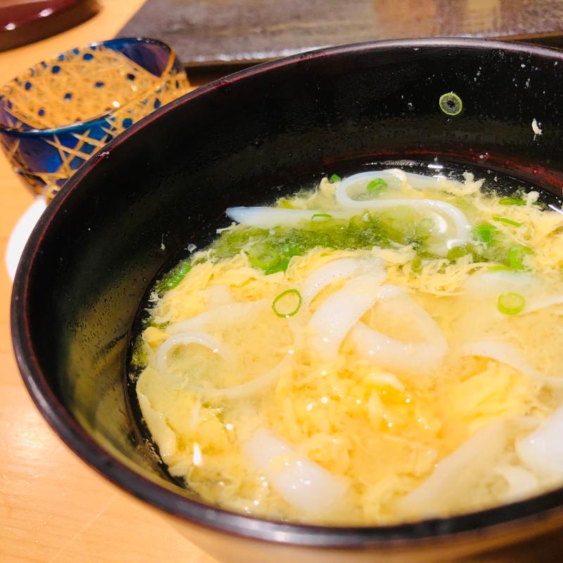 のれそれのうどん仕立(鮨一)