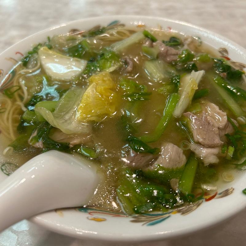 豚肉と野菜のあんかけ汁ソバ(民生)