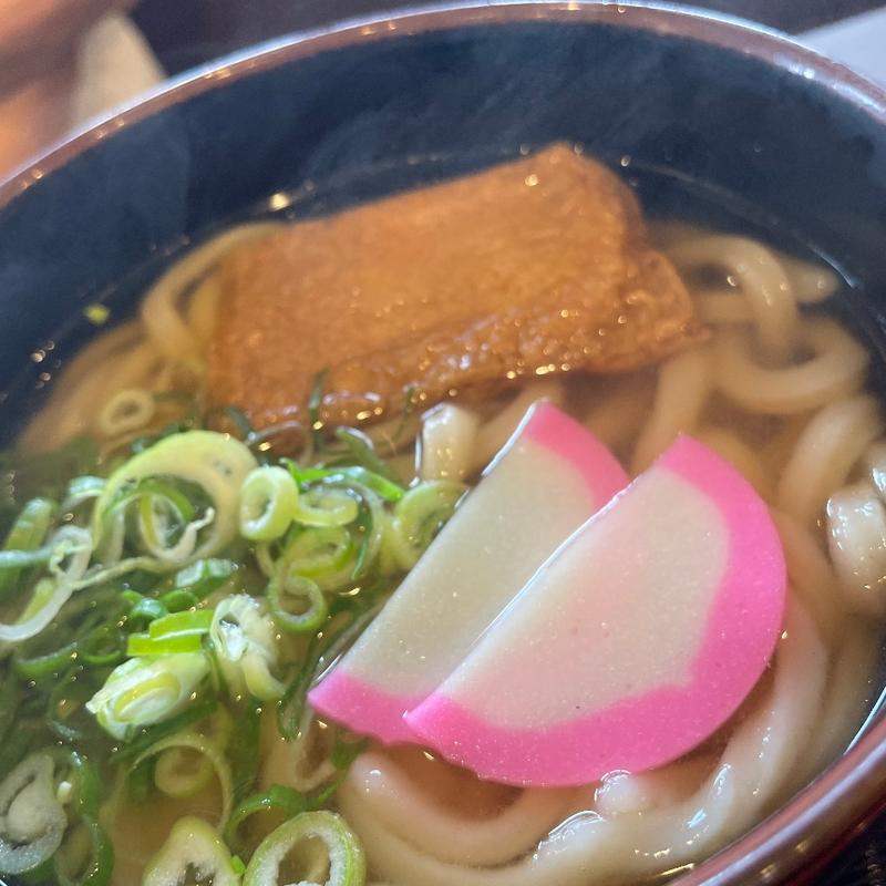 いなりあげうどん(もち吉 水車うどん)