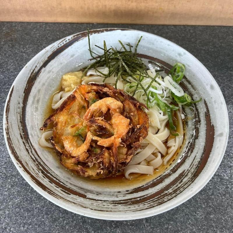 冷やしかき揚げきしめん(名代きしめん 住よし JR名古屋駅1・2番ホーム店 （すみよし）)
