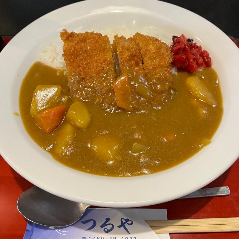 カツカレー(そば処 つるや)
