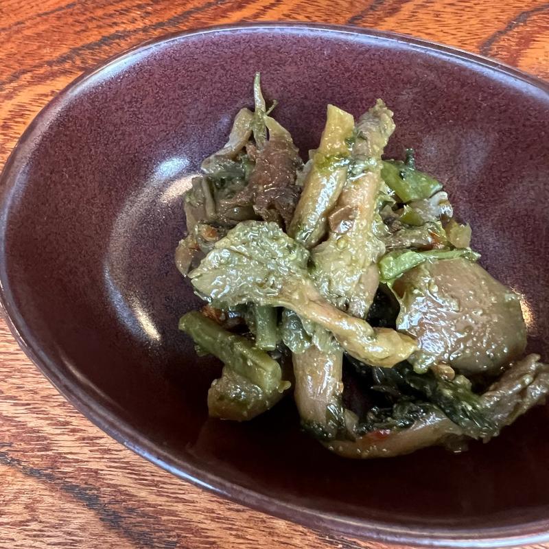 山菜の味噌和え(一汁三菜 えちごや)