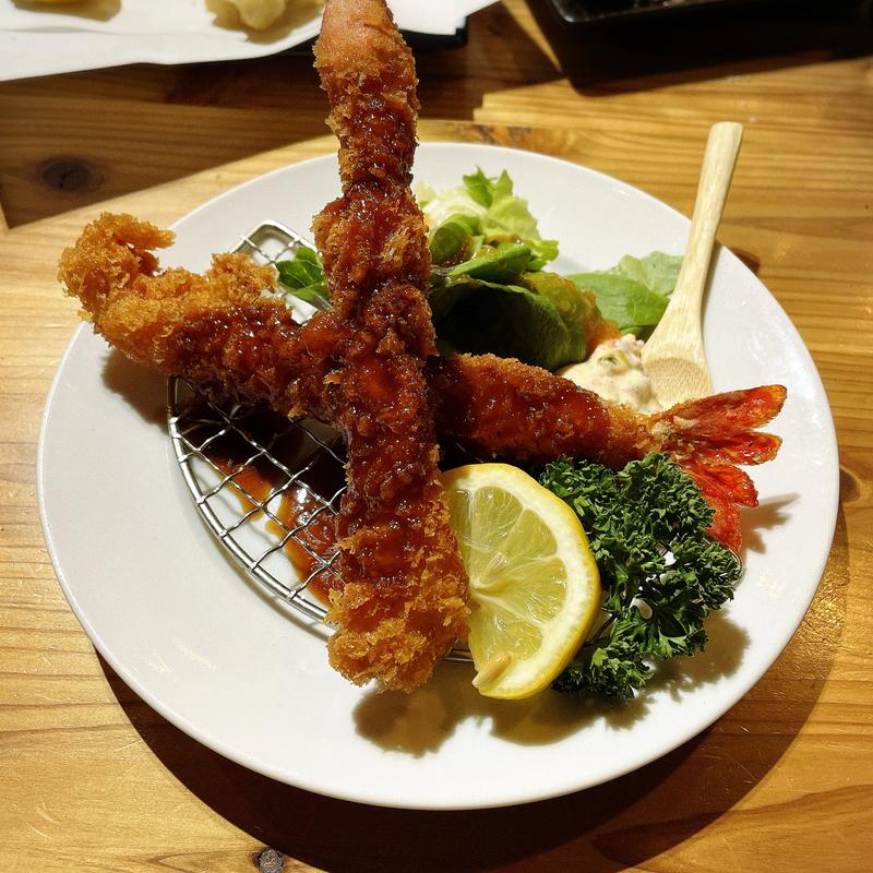 本エビフライ(魚の店 オカモ倶楽部)