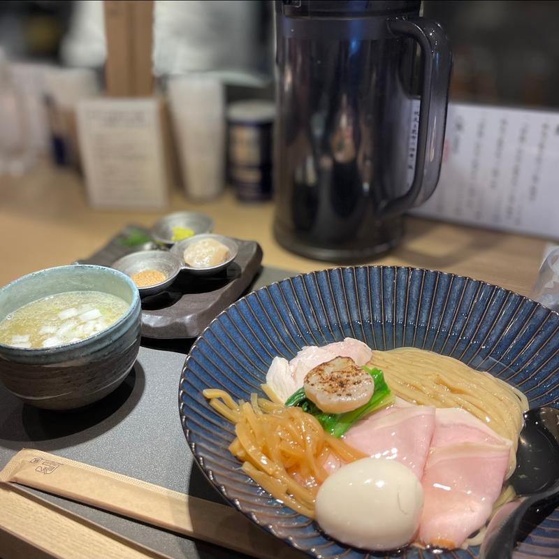 『特製』帆立の昆布水つけ麺 黒(Tokyo Style Noodleほたて日和)