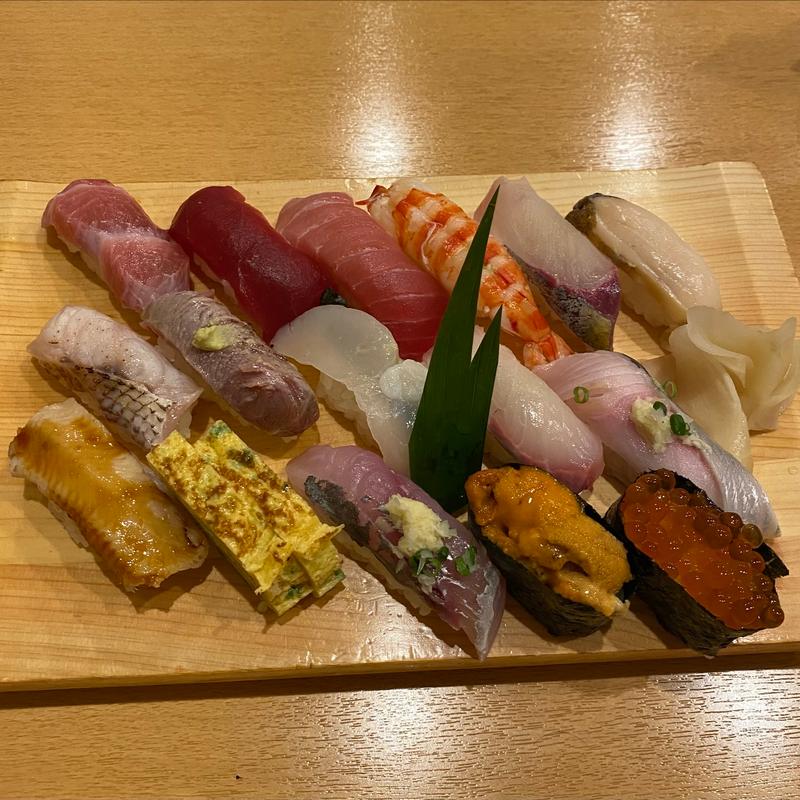 おまかせ15貫セット(磯寿司)