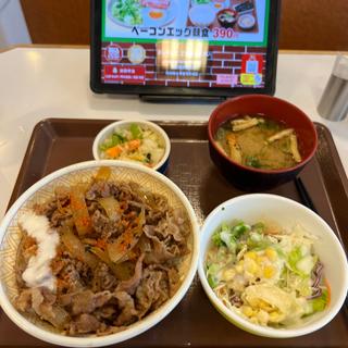 牛丼サラダセット(すき家 川口榛松店 )