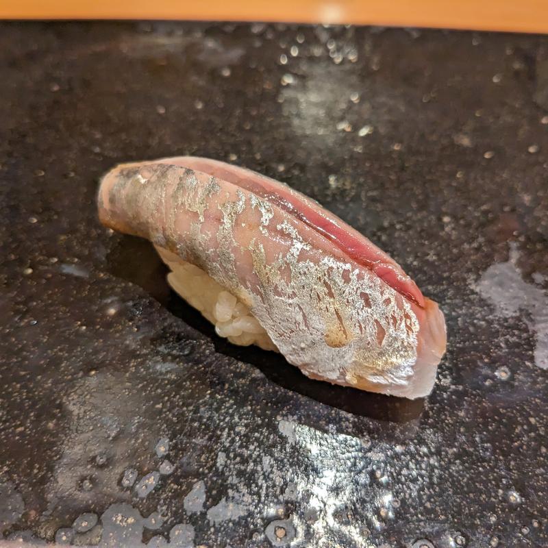 島根産アジ(鮨まつうら)