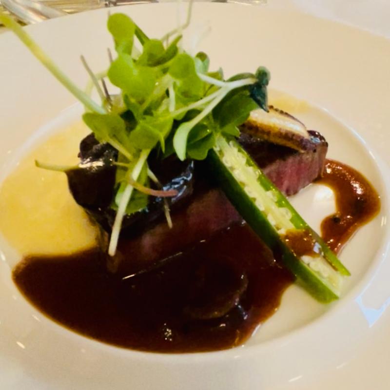 150周年記念ランチ　とちぎ霧降高原牛フィレ肉のステーキ(日光金谷ホテル メインダイニングルーム)