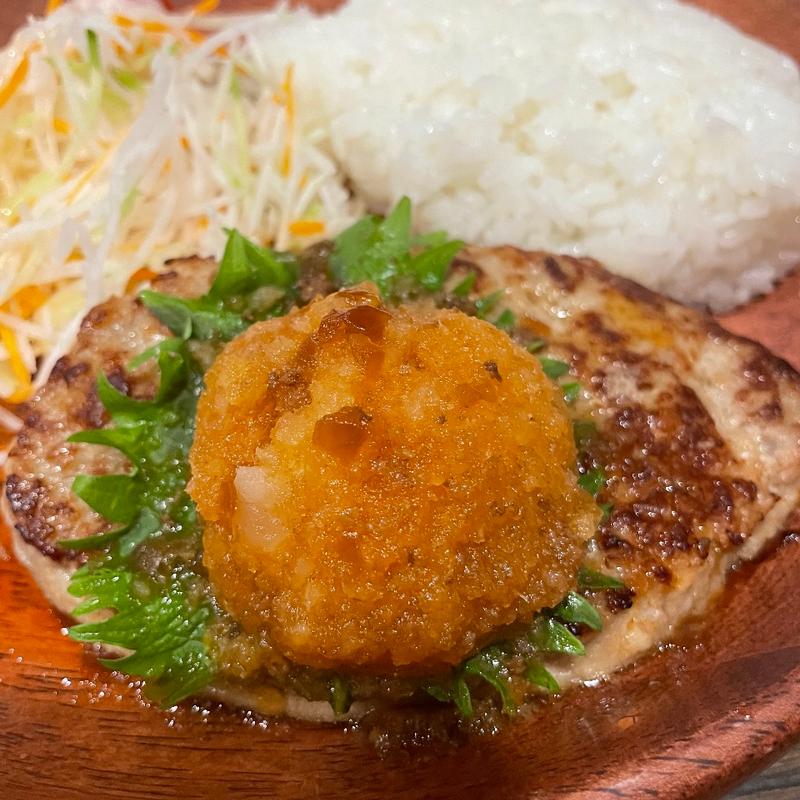おろしそバーグディッシュ(びっくりドンキー イオン八幡東店)