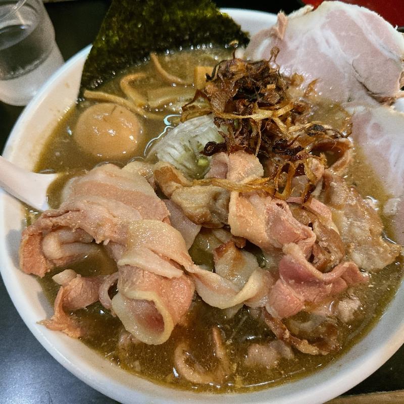 昨日のスープ➕甘エビ12kg SP大盛り、つけたま(一条流がんこ総本家分家荒木町)