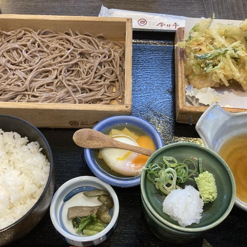 かきあけ定食(そば うどん 今日亭 広陵店 )