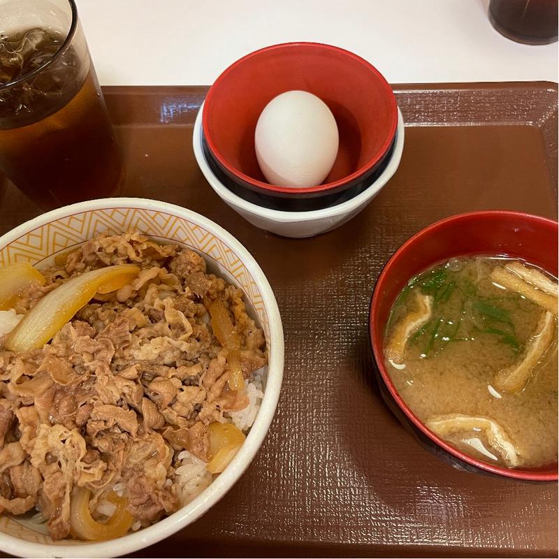牛丼セット(すき家 五泉東本町店 )