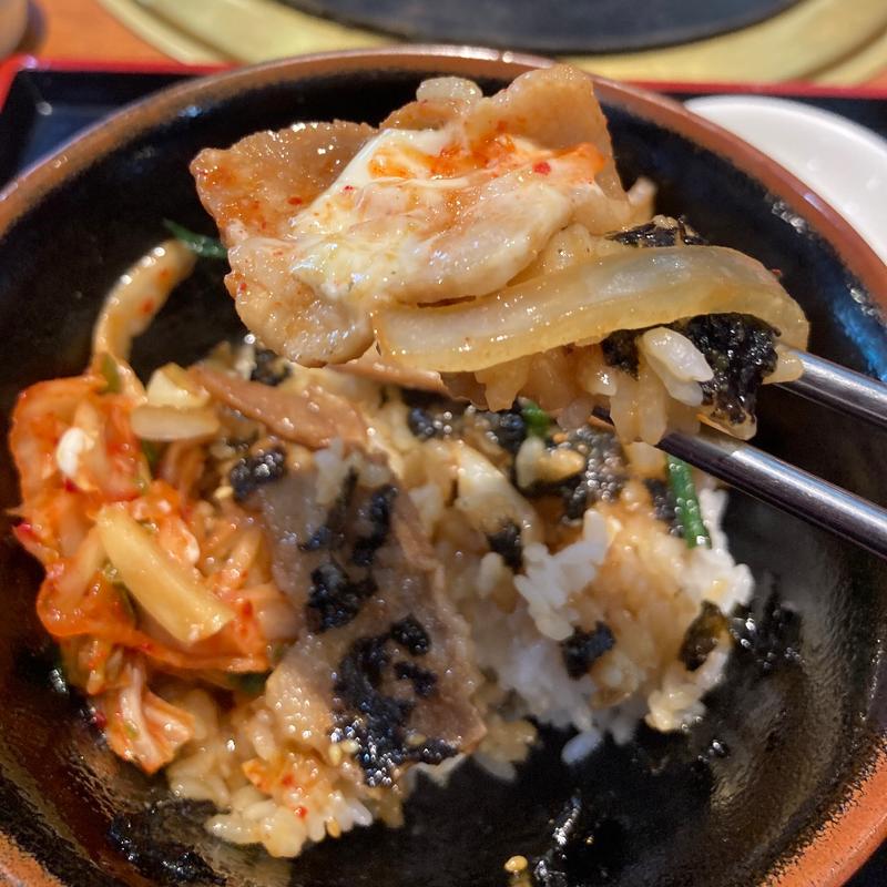 豚スタミナ丼ランチ(安楽亭 多摩永山店)