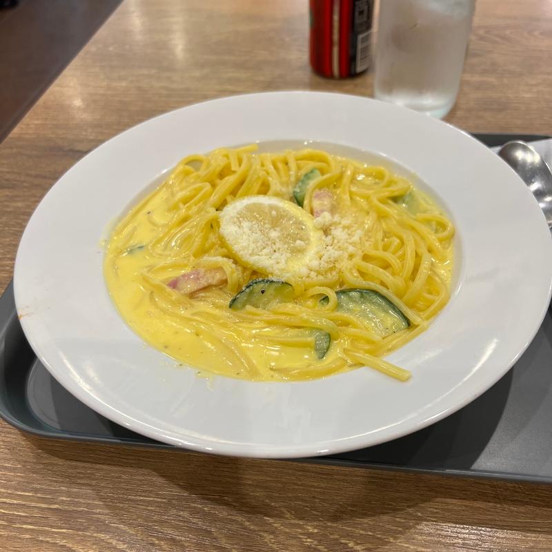 ズッキーニの塩レモンカルボナーラ(プロント ウインズ汐留店)