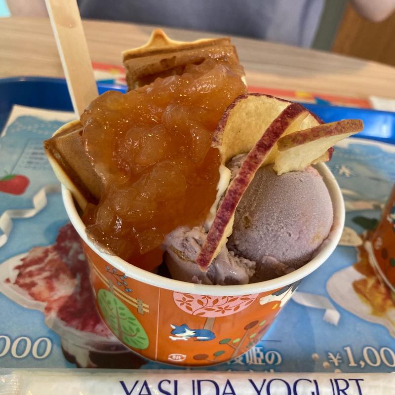 アップルシナモンヨーグルトワッフル(ヤスダヨーグルト ワッフルハウス （YASUDA YOGURT WAFFLE HOUSE）)
