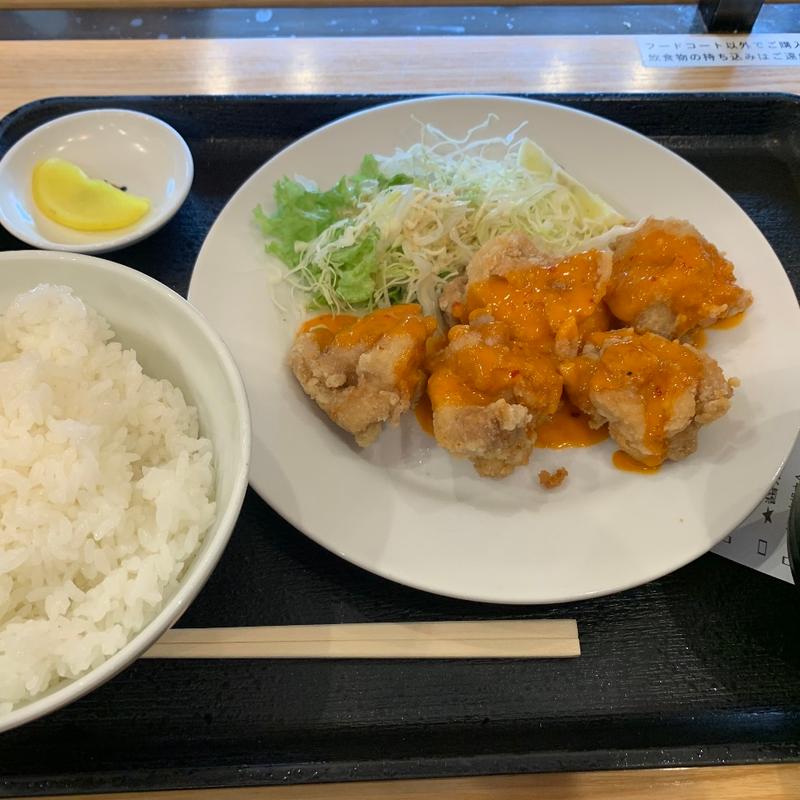 チリマヨ唐あげ定食(ドライブイン鳥 マークイズ福岡ももち店 )