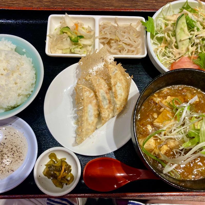 麻婆ハーフ定食(典満餃子)