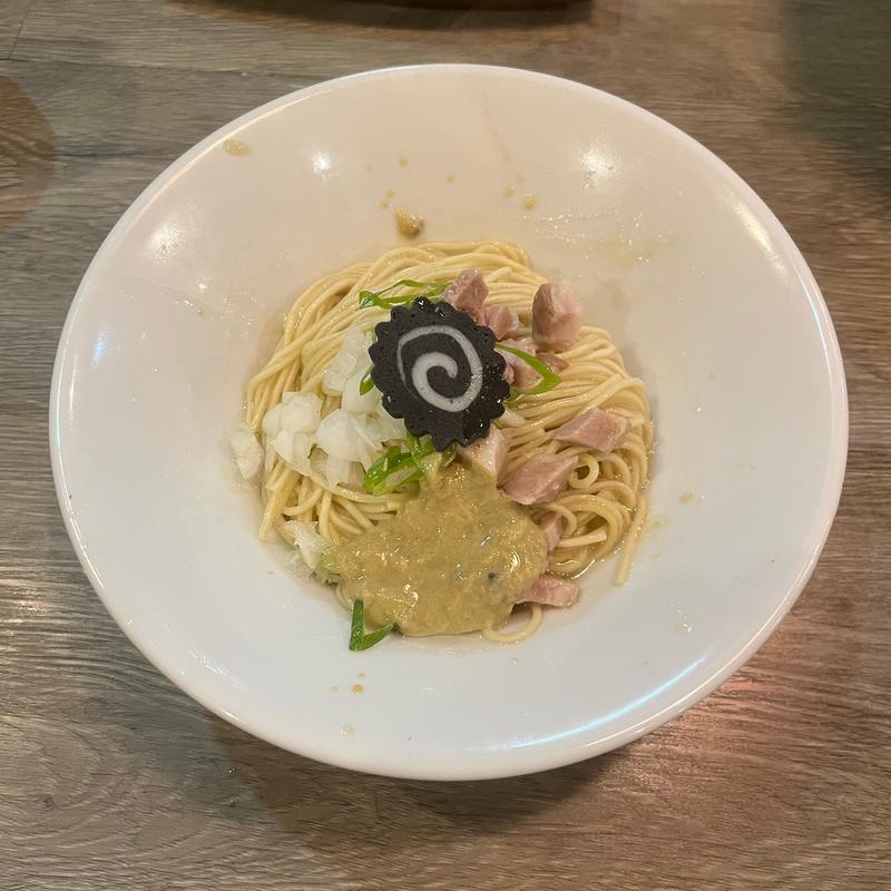 牡蠣のスモーク和え玉(限定)(ラァメン コハク)