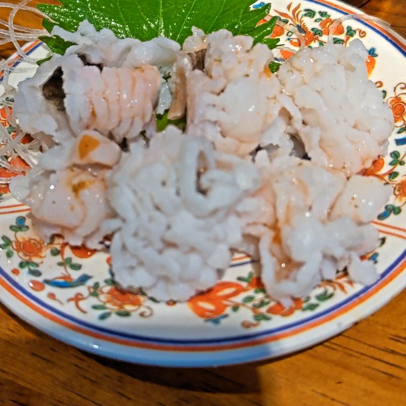 ハモ湯引き(みなと刺身専門店)