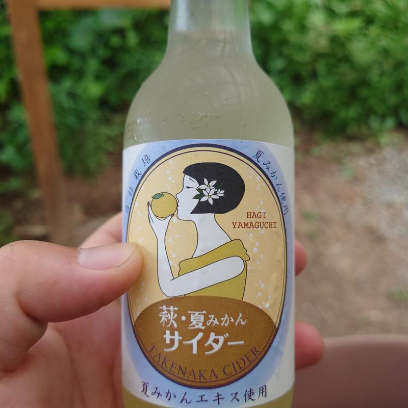 萩・夏みかんサイダー(龍宮の潮吹交流施設（元乃隅売店）)