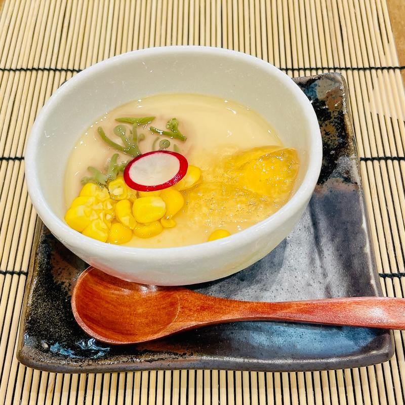 夏音　冷製玉蜀黍玉地蒸し(木春堂)