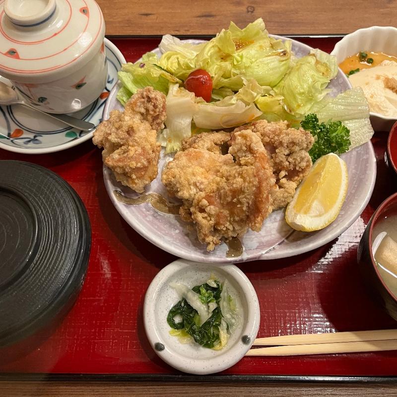若鶏からあげ定食(おおいり 有田店)