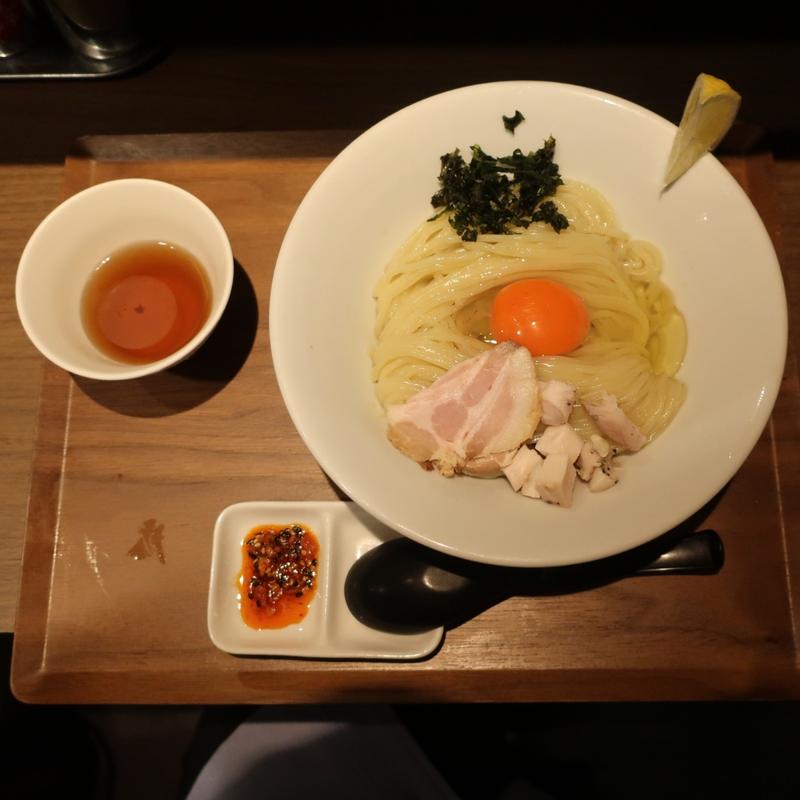 冷やし混ぜ麺鶏ver.(東京スタイル鶏らーめん ど・みそ鶏店)