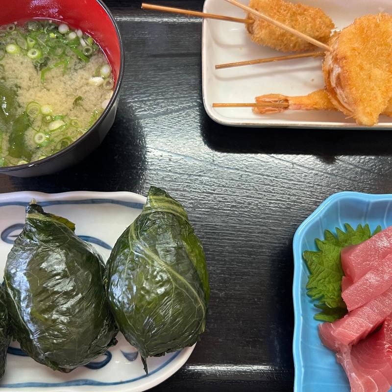 めはり寿司定食(めはり寿司二代目)