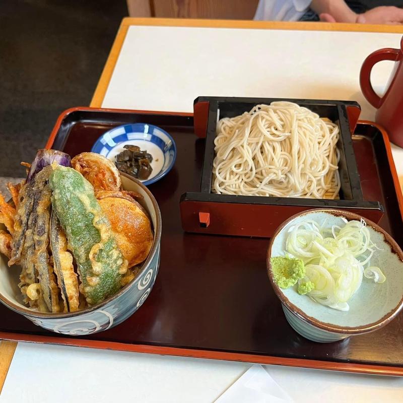 天丼せいろセット(そば処 大村)