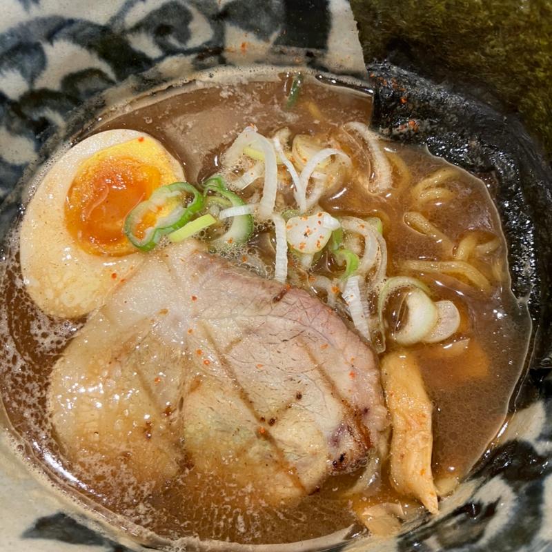 魚介しぼり醤油ハーフ(弟子屈ラーメン 札幌北広島店)