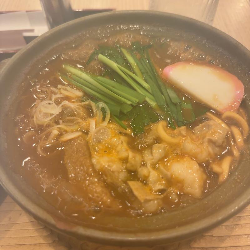 旨辛モツ入り味噌煮込うどん(横浜なかや 大関本店)