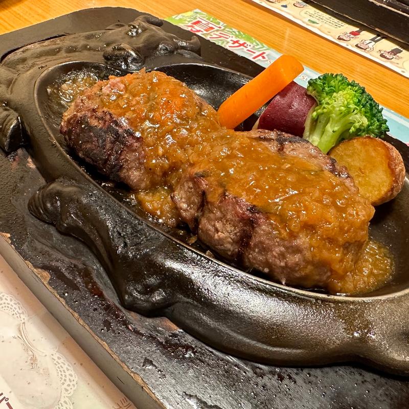 げんこつハンバーグ(炭焼きレストラン さわやか 函南店)