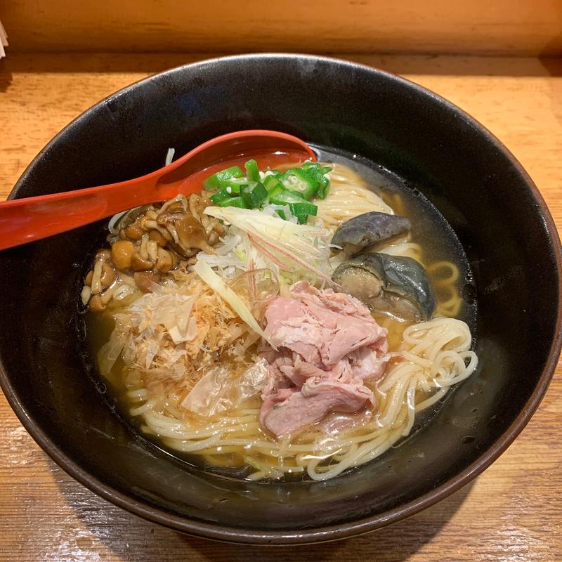 まぐろ節と焼きあごの冷しそば(焼きあご塩らー麺 たかはし )