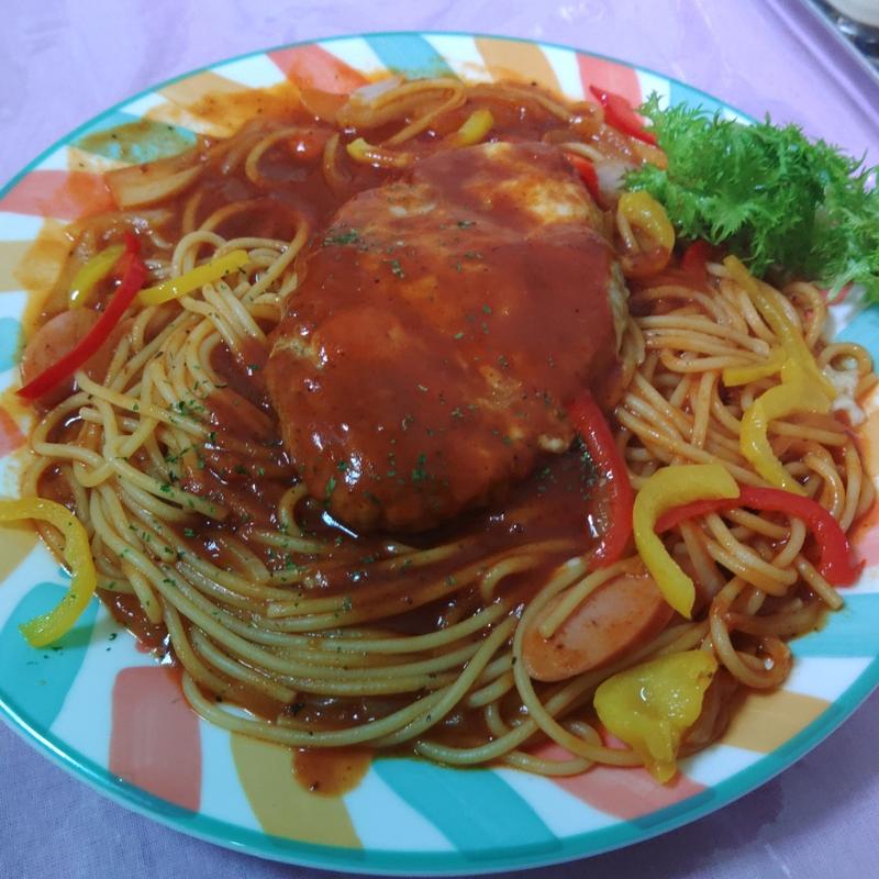 ナポリタンハンバーグのせ　170g(つきみち )