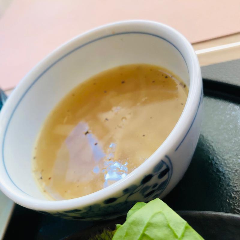 オニオンチャウダー_出水産鶏のからあげランチ(ひかりの郷 )